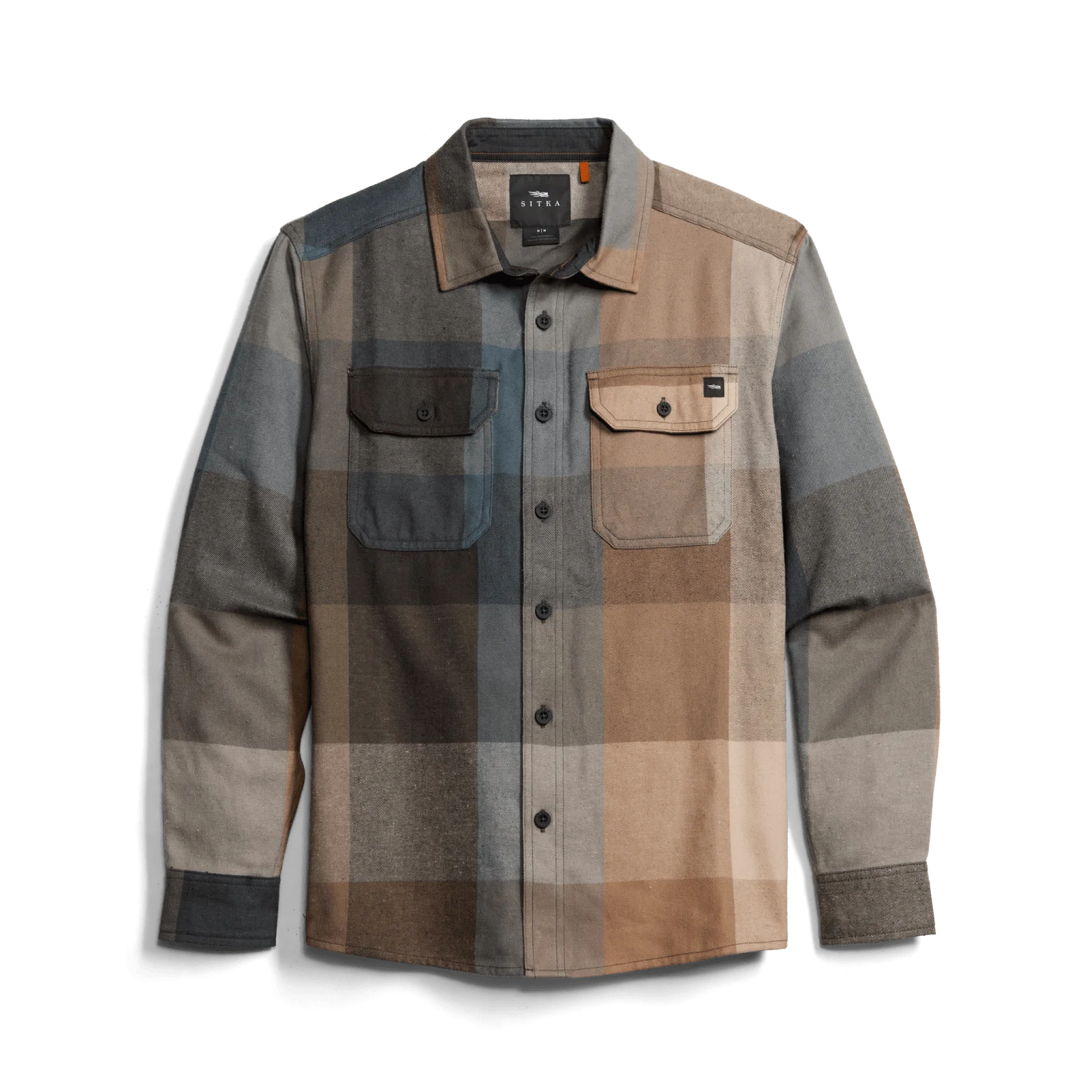 Sitka Hardwood Heavy Weight Flannel Shirt Buckskin Fall Plaid