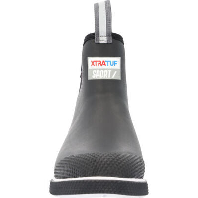 XtraTuf Men's 6in Ankle Deck Sport Boot - Black