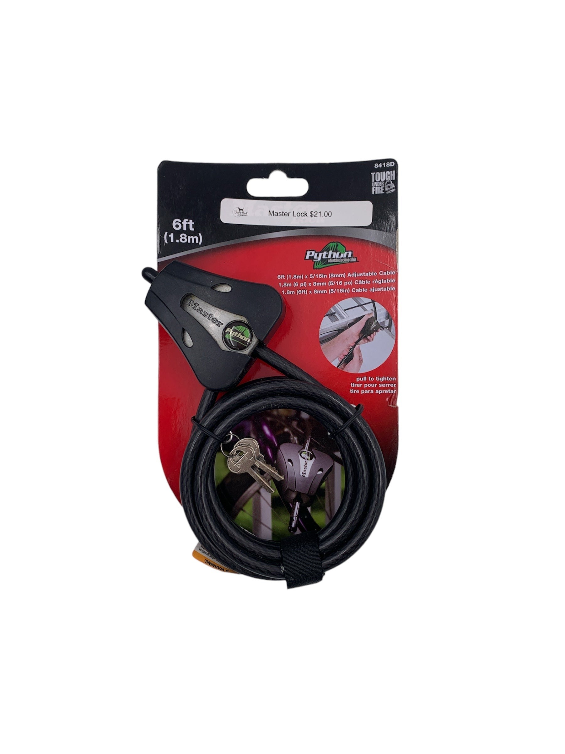 Python Adjustable Locking Cable