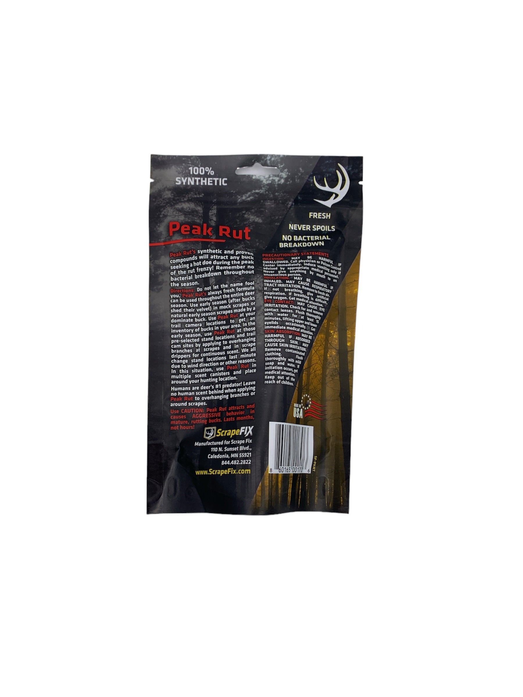 Scrape Fix Peak Rut Synthetic Liquid Deer Attractant