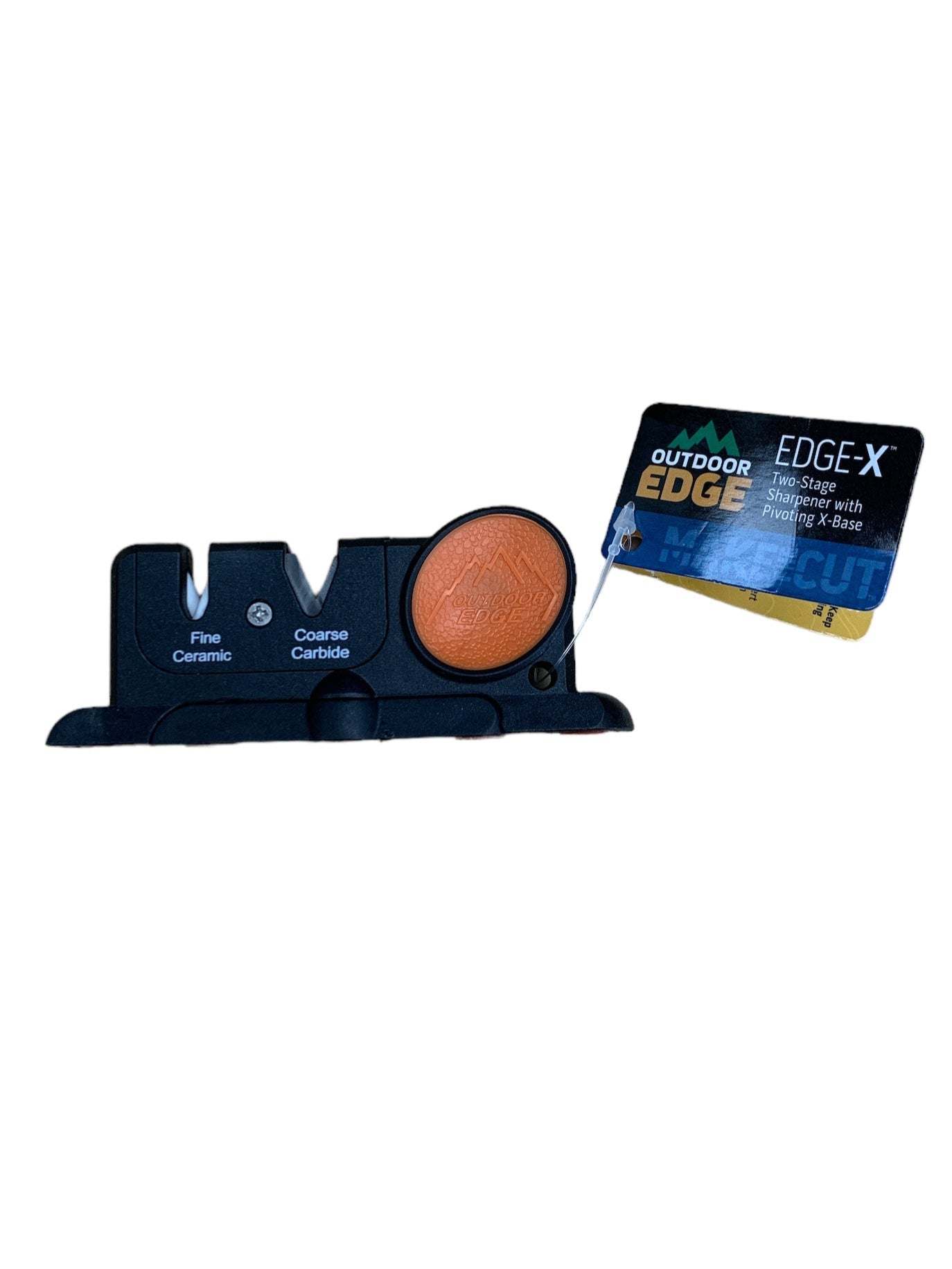 Outdoor Edge Two-Stage Sharpener w/ Pivoting X Base