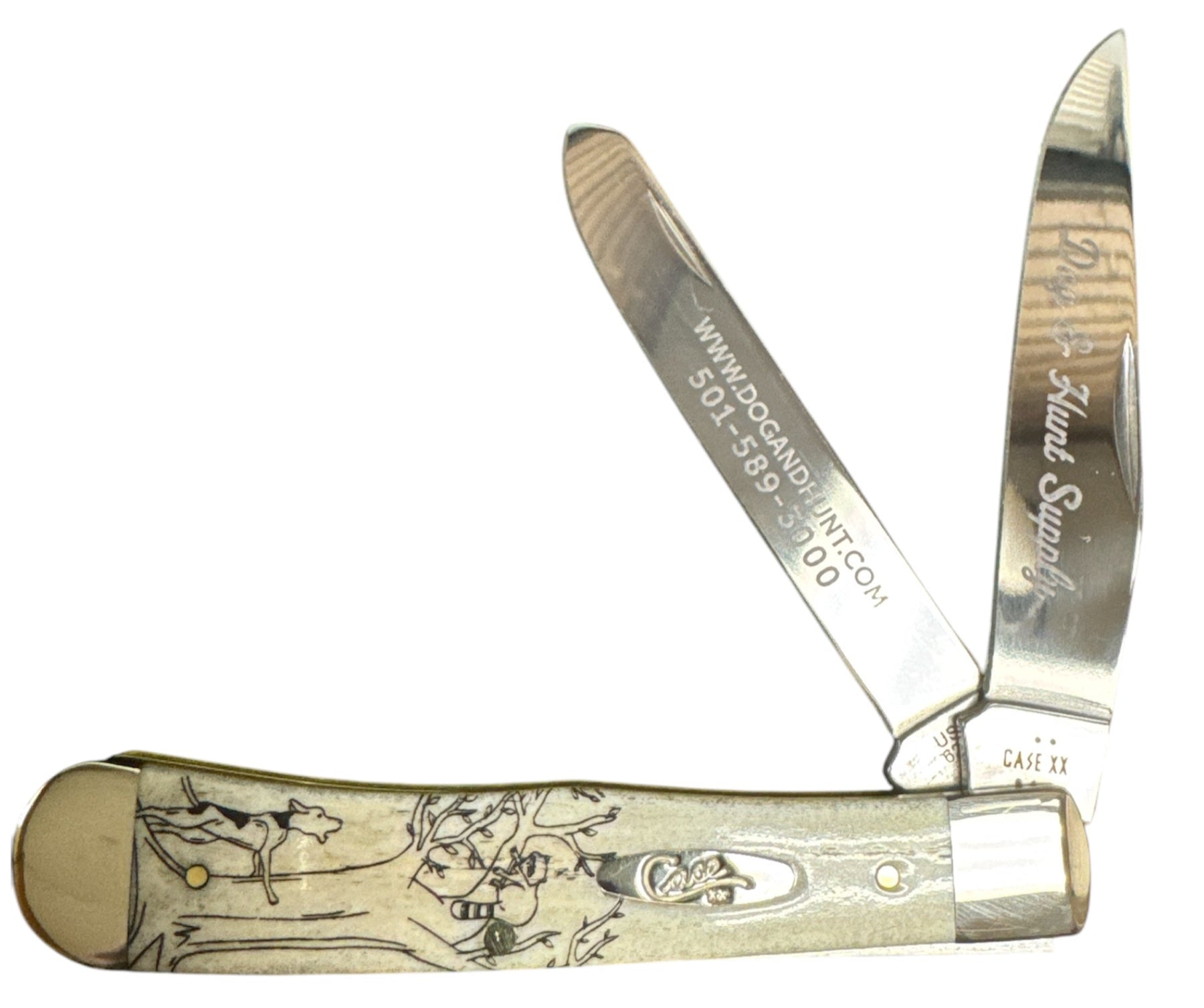 Case 01445 - Raccoon Natural Bone Smooth Trapper
