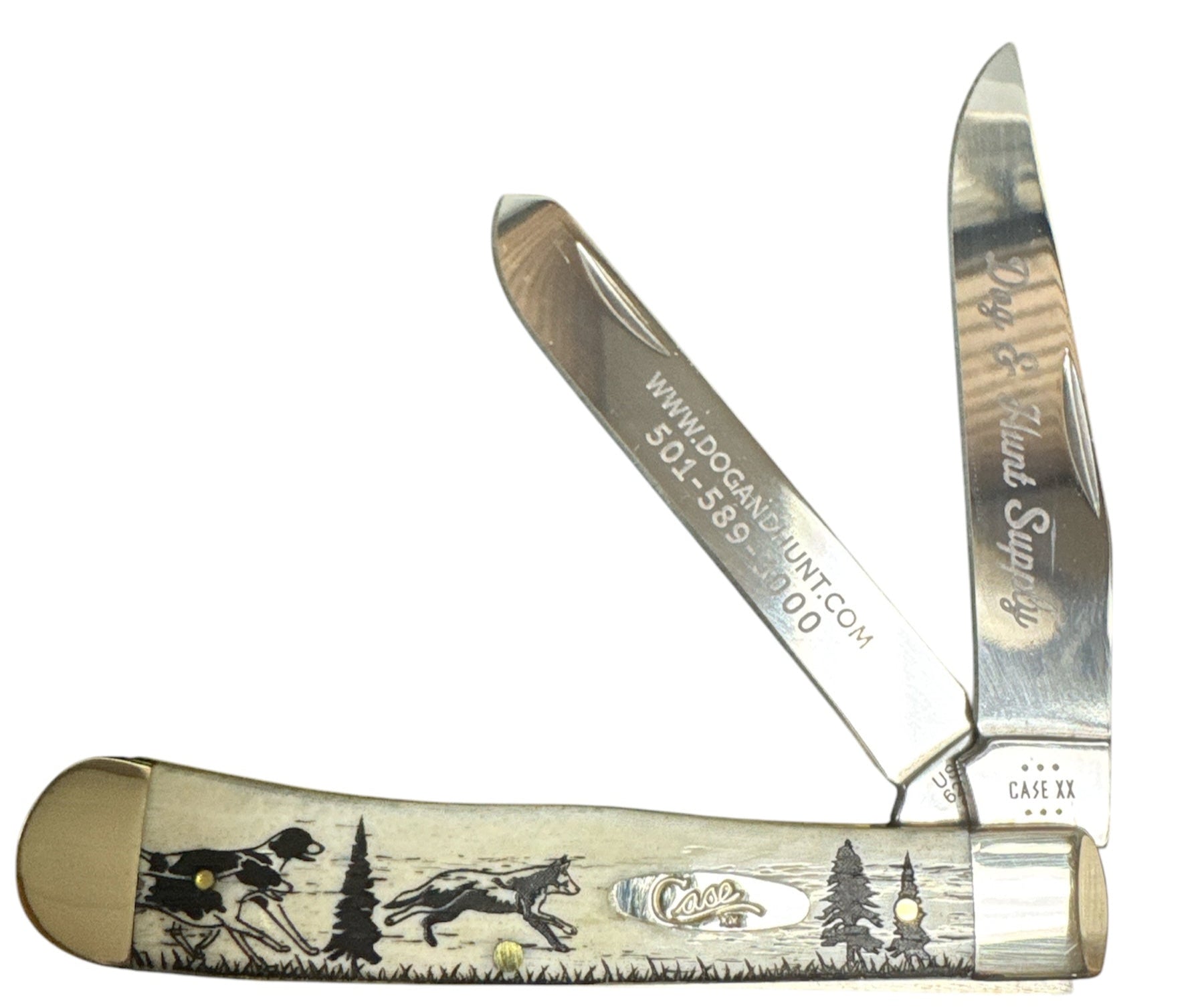 Case 01445 - Coyote Natural Bone Smooth Trapper