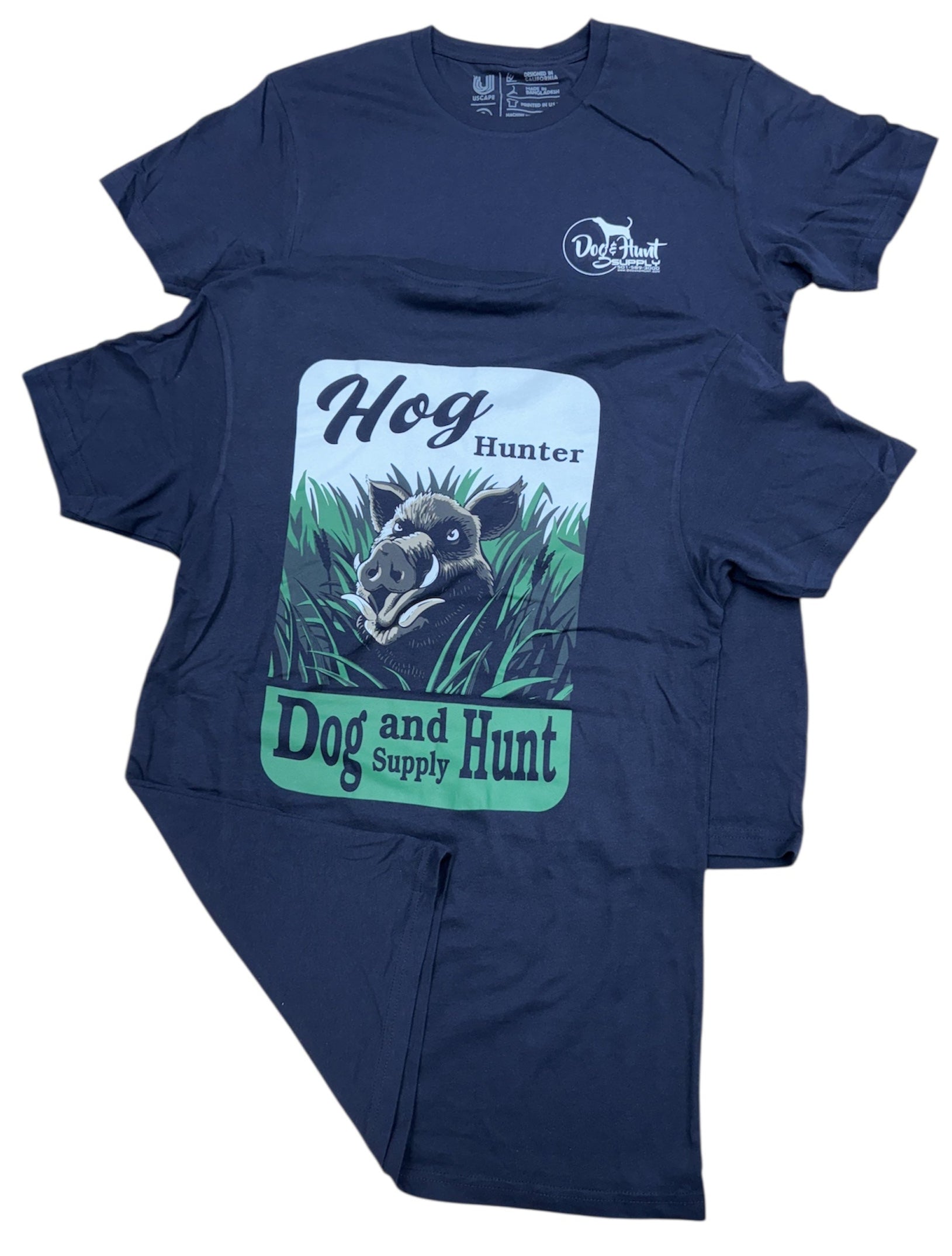NEW Dog and Hunt Navy Hog Hunter T-Shirt