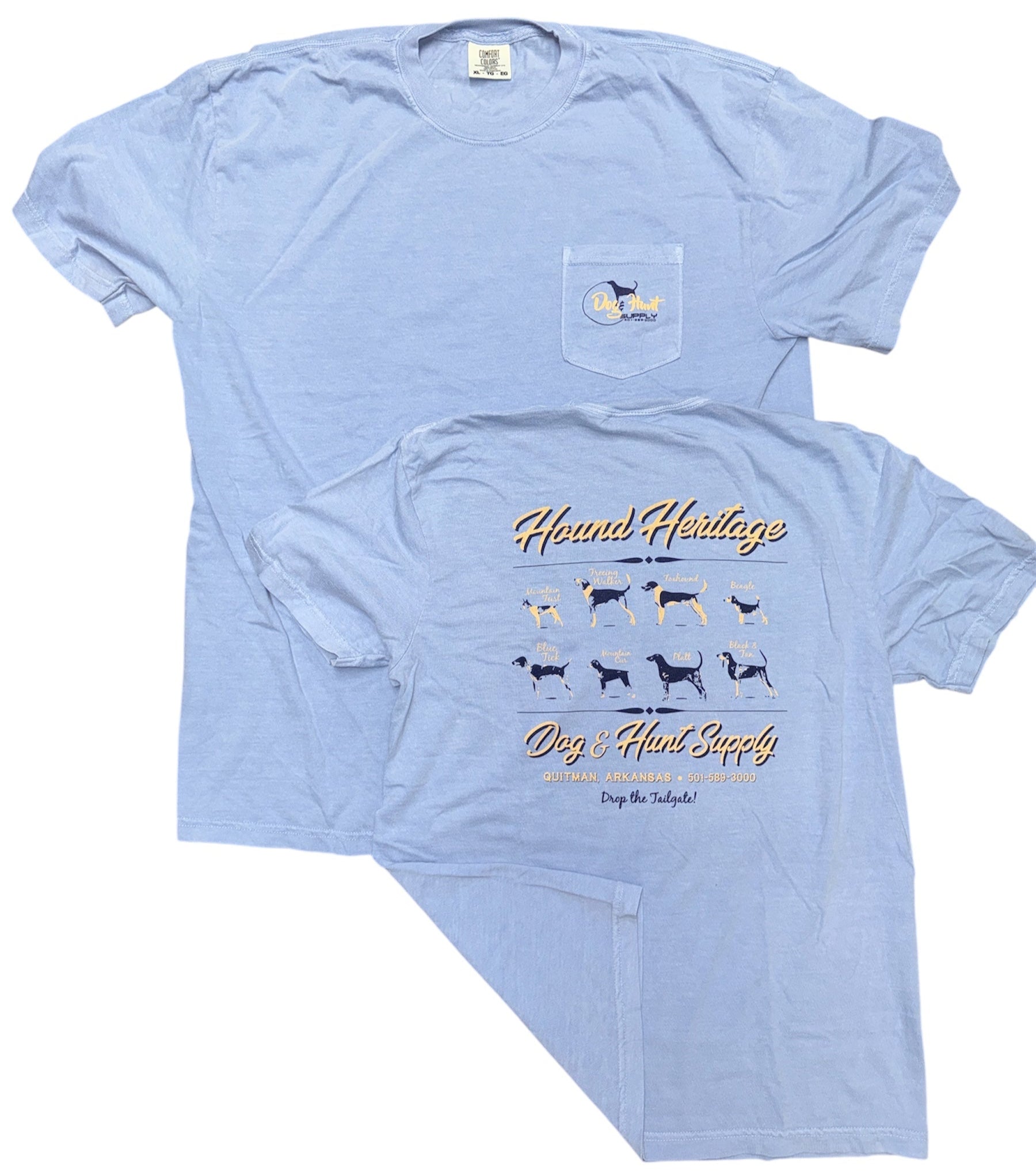 Dog and Hunt Baby Blue Hound Heritage Shirt