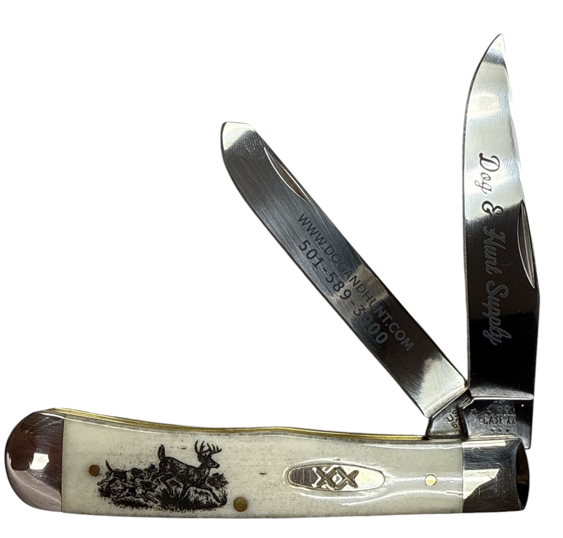 Case 13310 - Deer Natural Bone Smooth Trapper