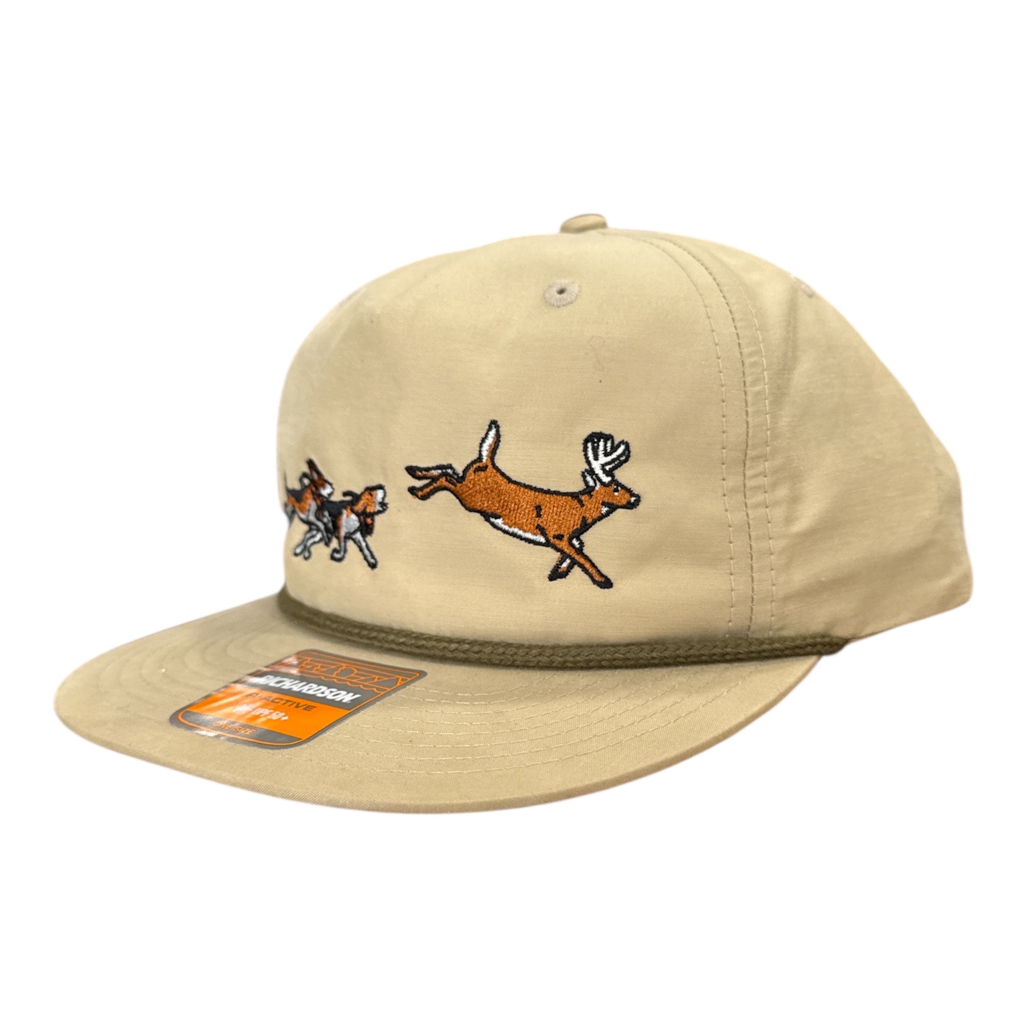 NEW Dog and Hunt Deer Run Cream Rope Hat