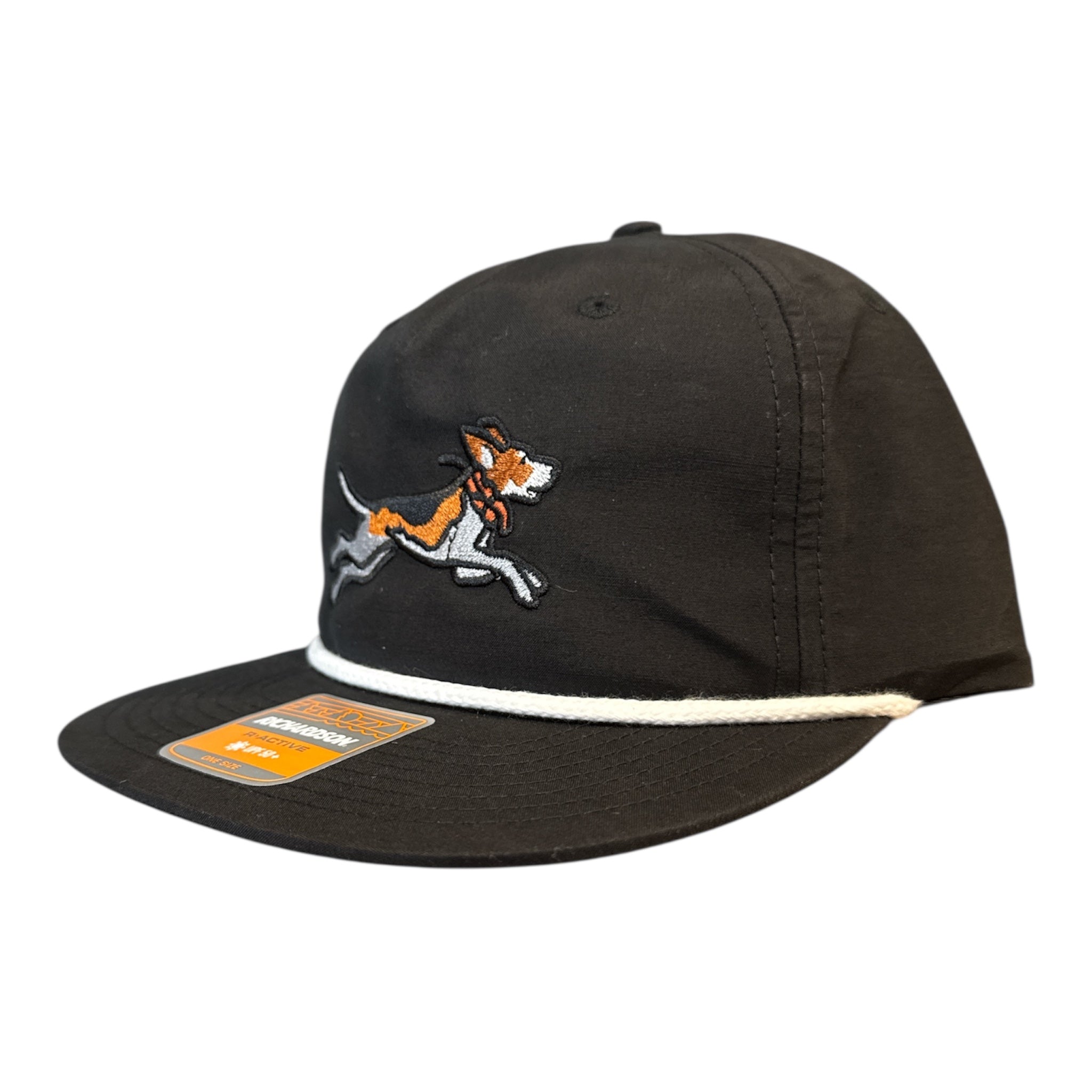 NEW Dog and Hunt Running Dog Black Rope Hat