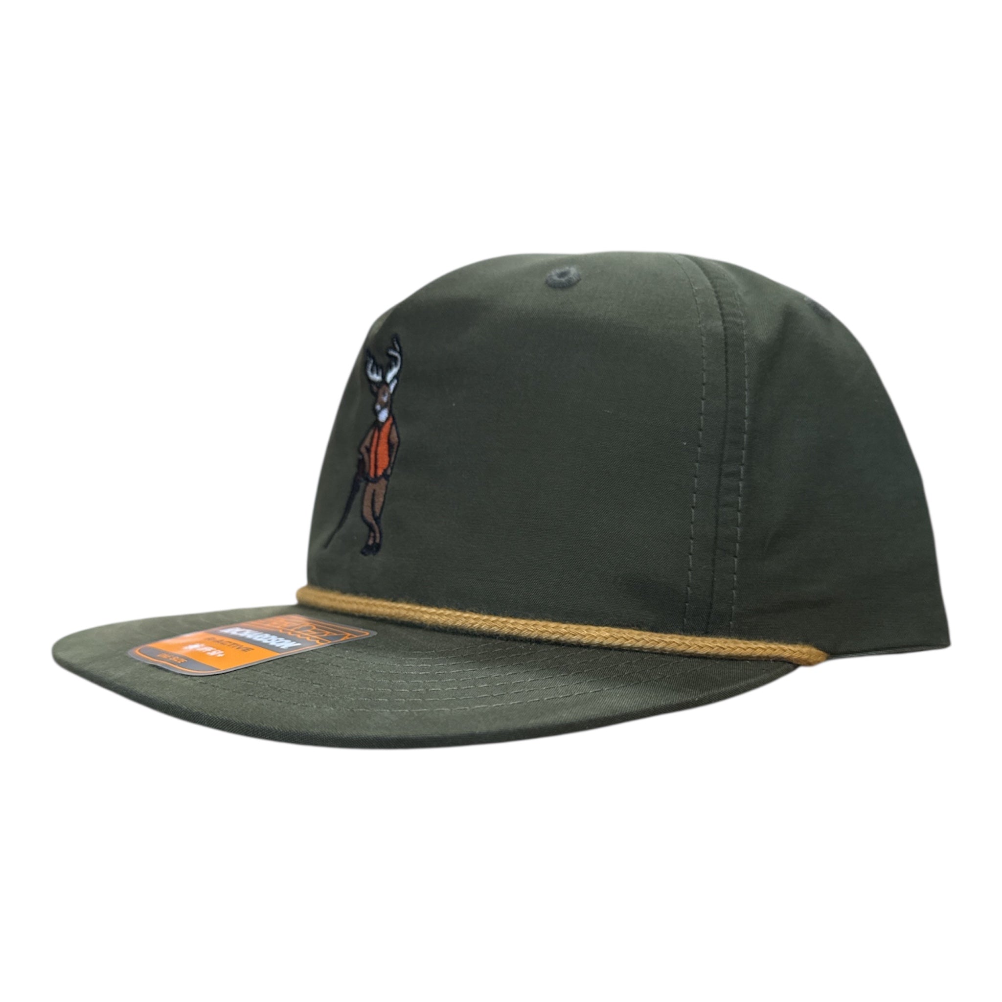 NEW Dog and Hunt Deer Hunter Green Rope Hat