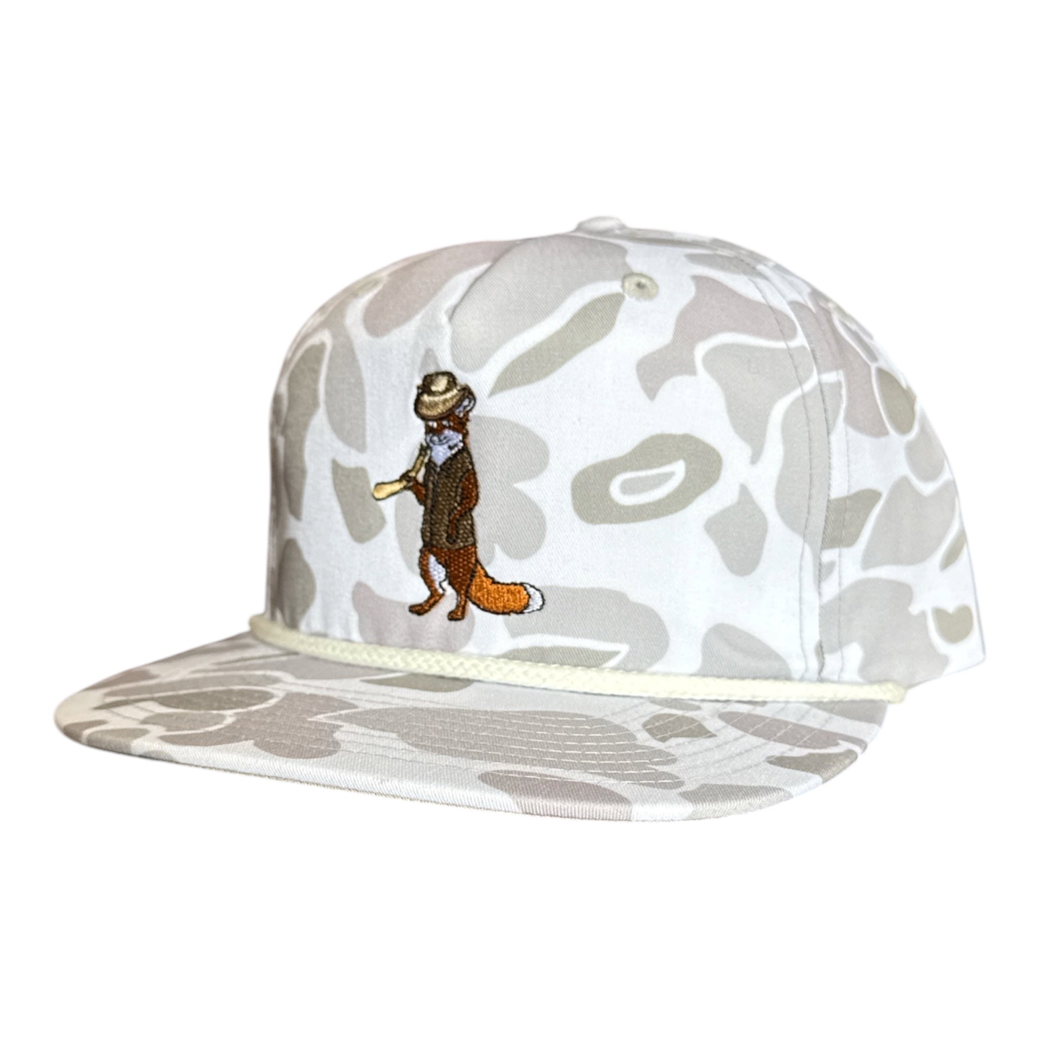 Dog and Hunt Fox Hunter White Duck Camo Rope Hat