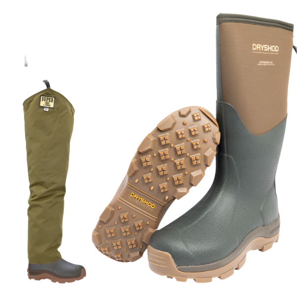 Dryshod Haymaker HI Boots with Yoder Super Chaps