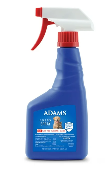 Adams Topical Flea & Tick Spray for Dogs & Cats