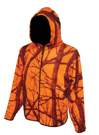 Dog and Hunt YOUTH Orange Camo Hooded Jacket
