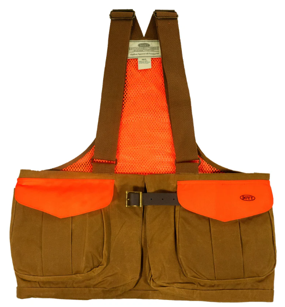 Boyt Waxed Cotton Strap Vest with Mesh Back