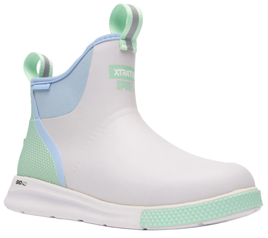 XtraTuf Women's 6 Inch Ankle Deck Sport Boot - Cloud Multi
