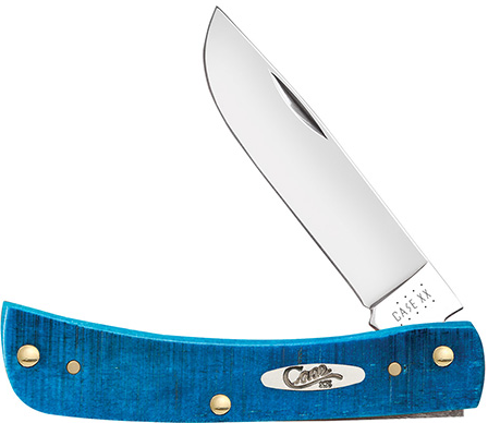 CASE 25590 Caribbean Blue Bone Sawcut Jig Sod Buster Jr