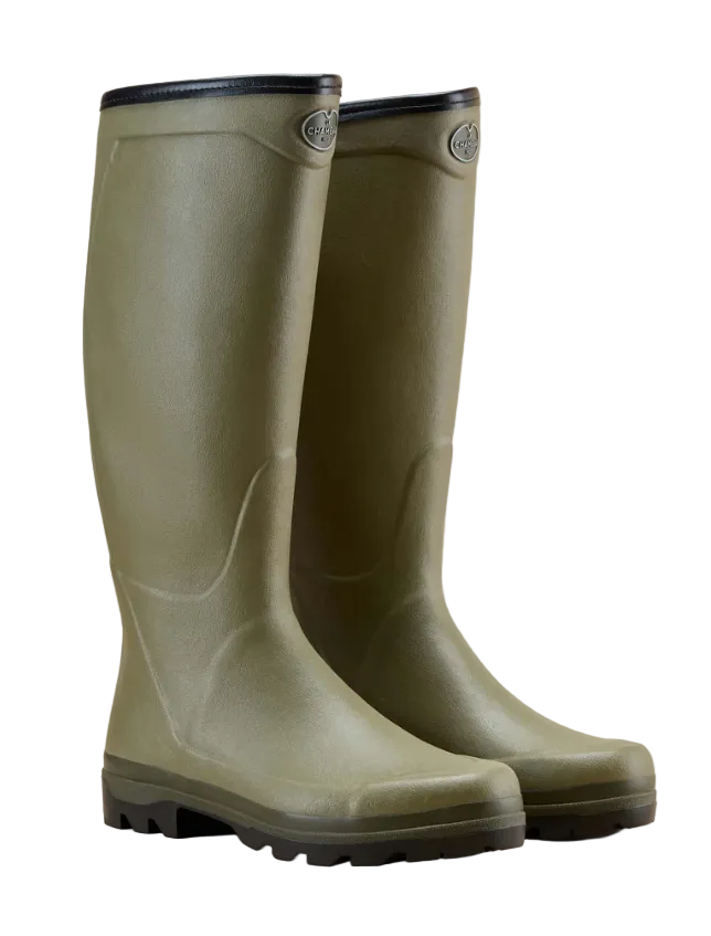 Le Chameau Country Cross Jersey Mens 12 Green Waterproof Rubber Wellington Boots Le Chameau Country Cross Jersey Mens 12 Green Waterproof  main image 3