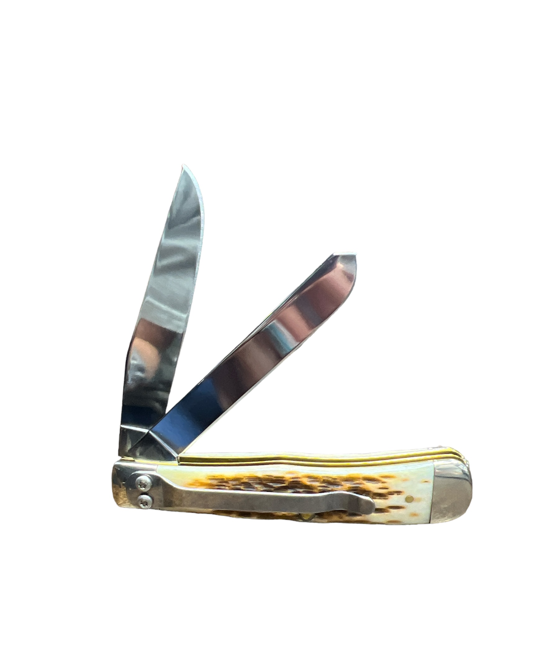 CASE 06540 Trapper Amber with Pocket Clip