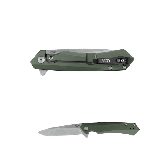CASE 64659 OD Green Anodized Aluminum (Kinzua S35VN) Spear