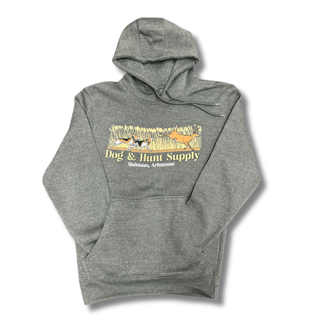 Dog and Hunt Grey Deer Run Hoodie