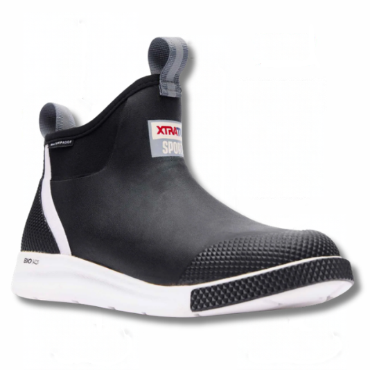 XtraTuf Women's 6in Ankle Deck Sport Boot - Black