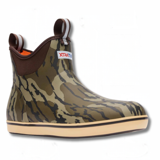 XtraTuf Mens 6" Ankle Deck Boot Mossy Oak Bottomland