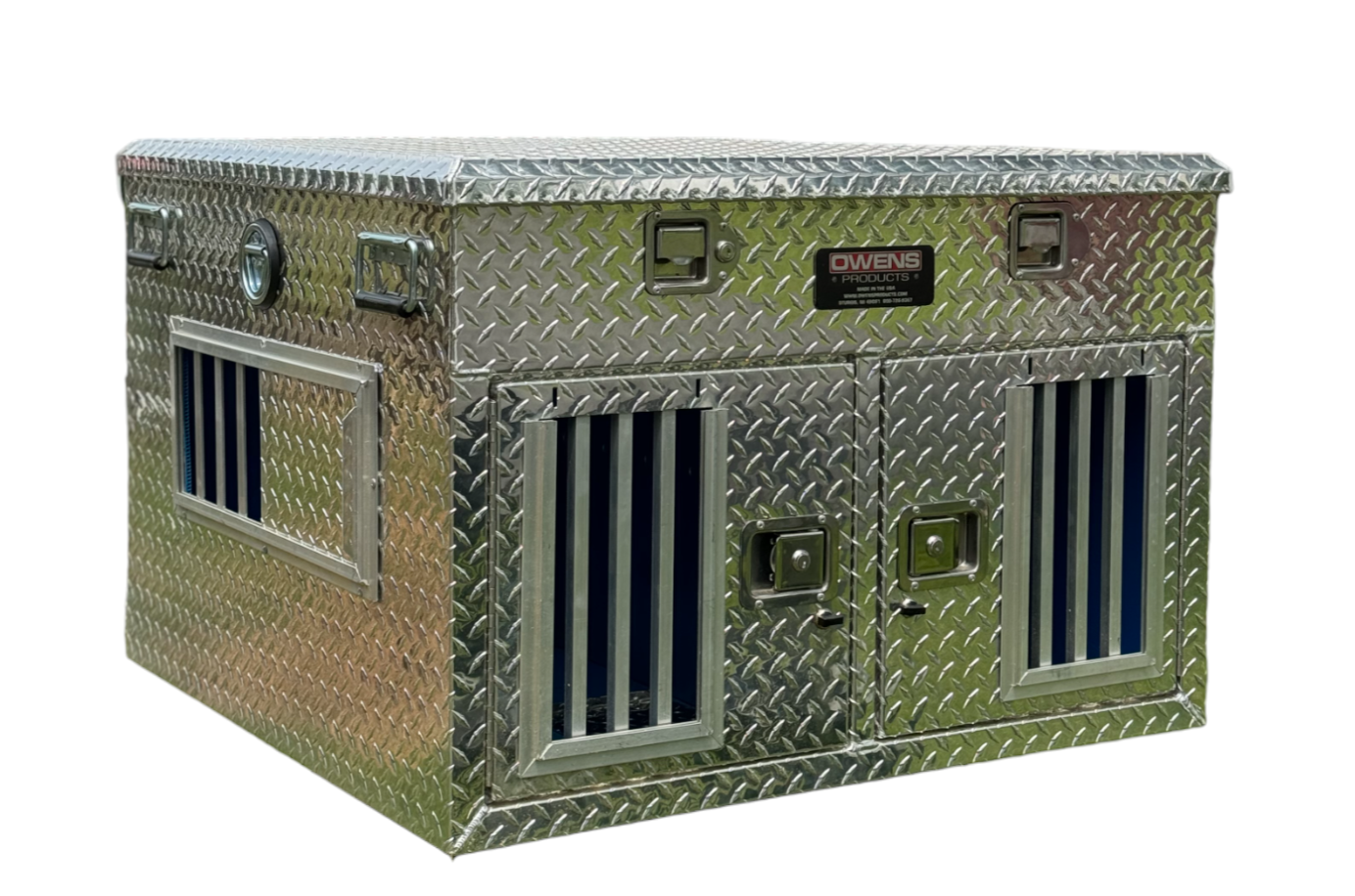 OWENS 55078 HUNTER SERIES DOUBLE COMPARTMENT WITH TOP STORAGE / 38 W X 36 D X 26 H / SHALLOW / STANDARD VENTS / DIAMOND TREAD ALUMINUM / OWENS PRODUCTS