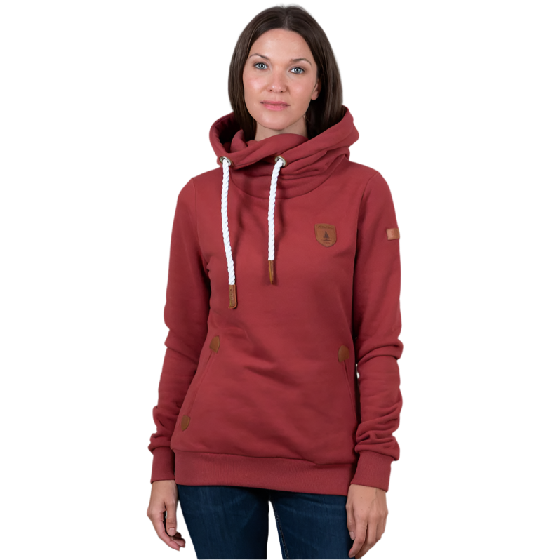 Wanakome Artemis Hoodie in Rustic Red
