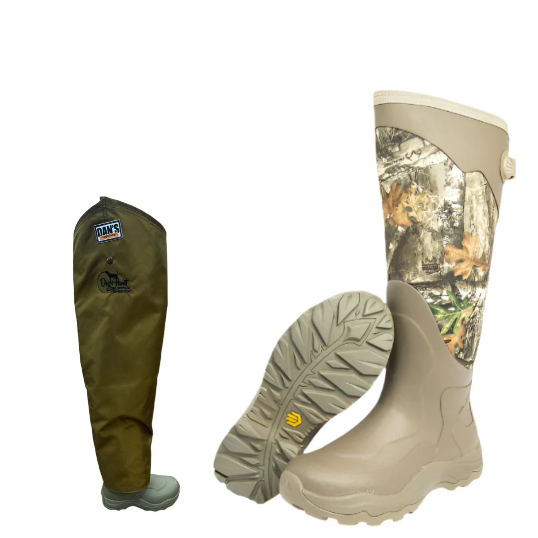 How are the chaps attached to the boots?