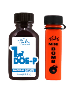 Which deer is targeted by Tink’s® #1 Doe-P® scent?