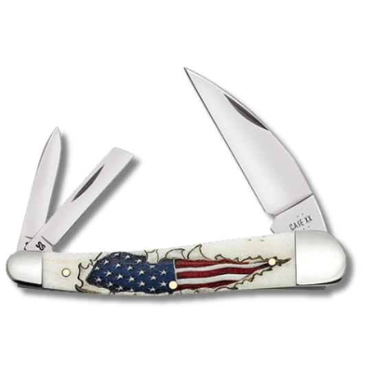 Case 10844 - Natural Bone Color Wash Seahorse Whittler