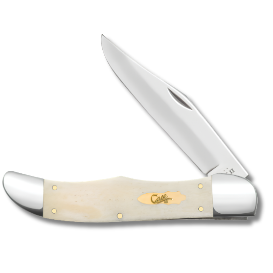 Case 11024 - Natural Bone Smooth Large Folding Hunter