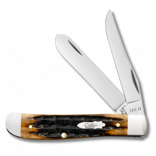 Case 12771 - Dark Molasses Bone Kinfolks Jig Mini Trapper