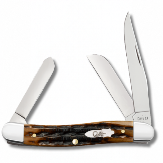 Case 12772 - Dark Molasses Bone Kinfolks Jig Medium Stockman