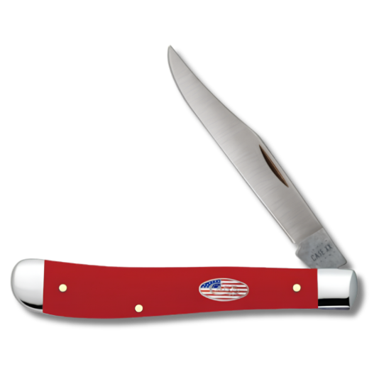 CASE 13459 American Workman Red Synthetic Smooth Slimline Trapper