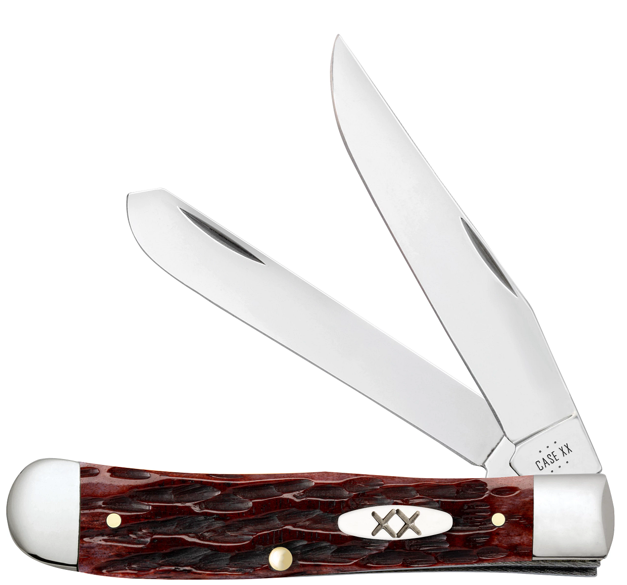 CASE 25130 Mahogany Bone Peach Seed Jig Trapper