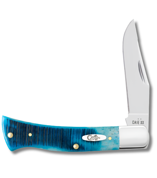 Case 25580 - Caribbean Blue Bone Sawcut Jig Case Axe Handle
