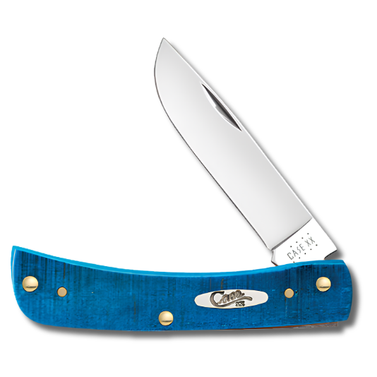 CASE 25590 Caribbean Blue Bone Sawcut Jig Sod Buster Jr