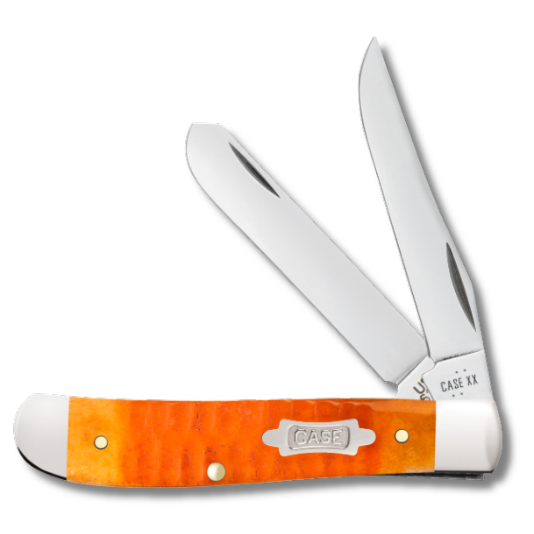 Case 38071 - Persimmon Orange Bone Gator Jig Mini Trapper
