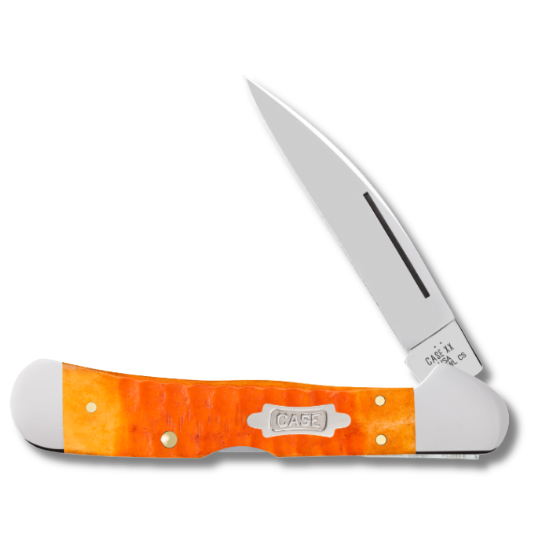 Case 38072 - Persimmon Orange Bone Gator Jig CopperLock