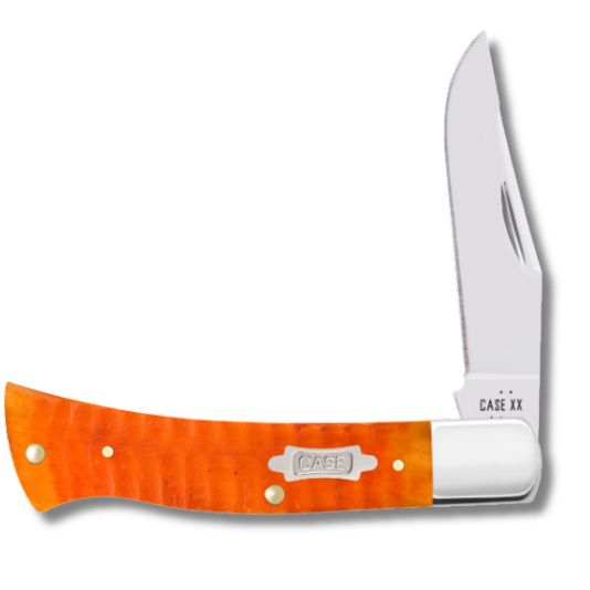 Case 38076 - Persimmon Orange Bone Gator Jig Case Axe Handle