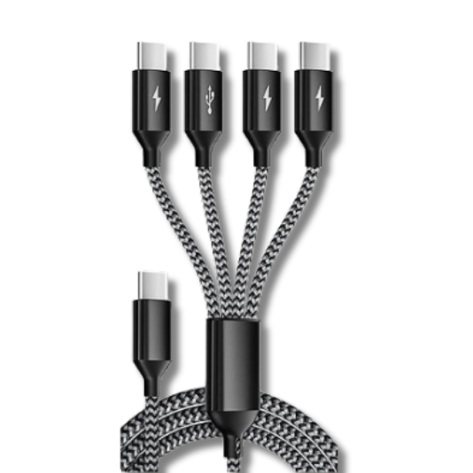 4 in 1 USB-C Splitter Multi Charging Cable