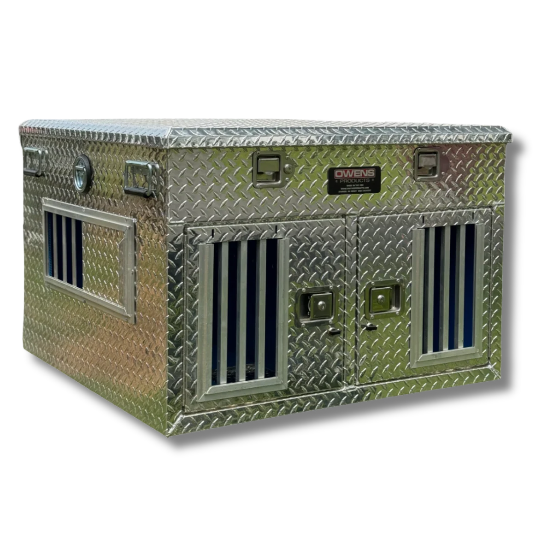 OWENS 55078 HUNTER SERIES DOUBLE COMPARTMENT WITH TOP STORAGE / 38 W X 36 D X 26 H / SHALLOW / STANDARD VENTS / DIAMOND TREAD ALUMINUM / OWENS PRODUCTS