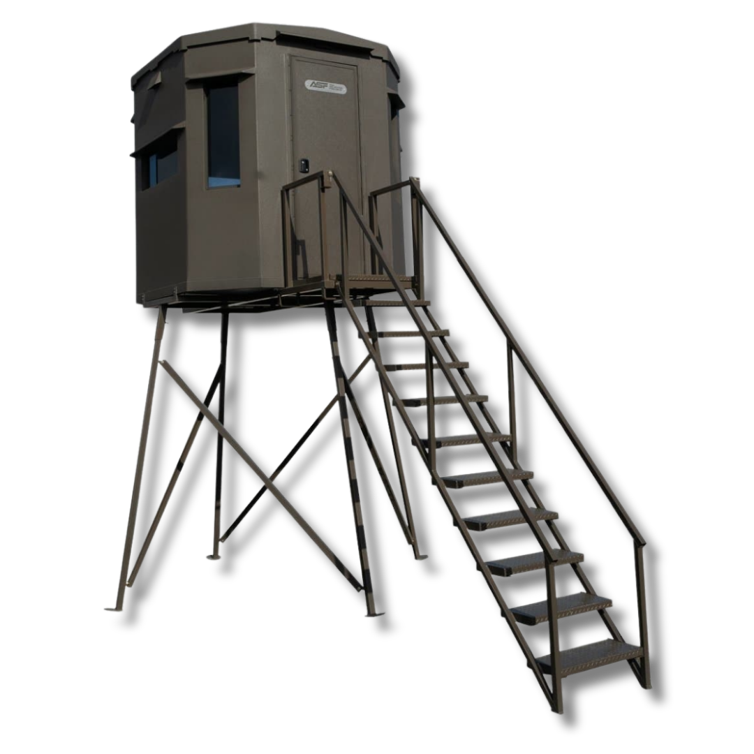 ASF 7x7 Big Chingon Blind - 8ft Deer Stand