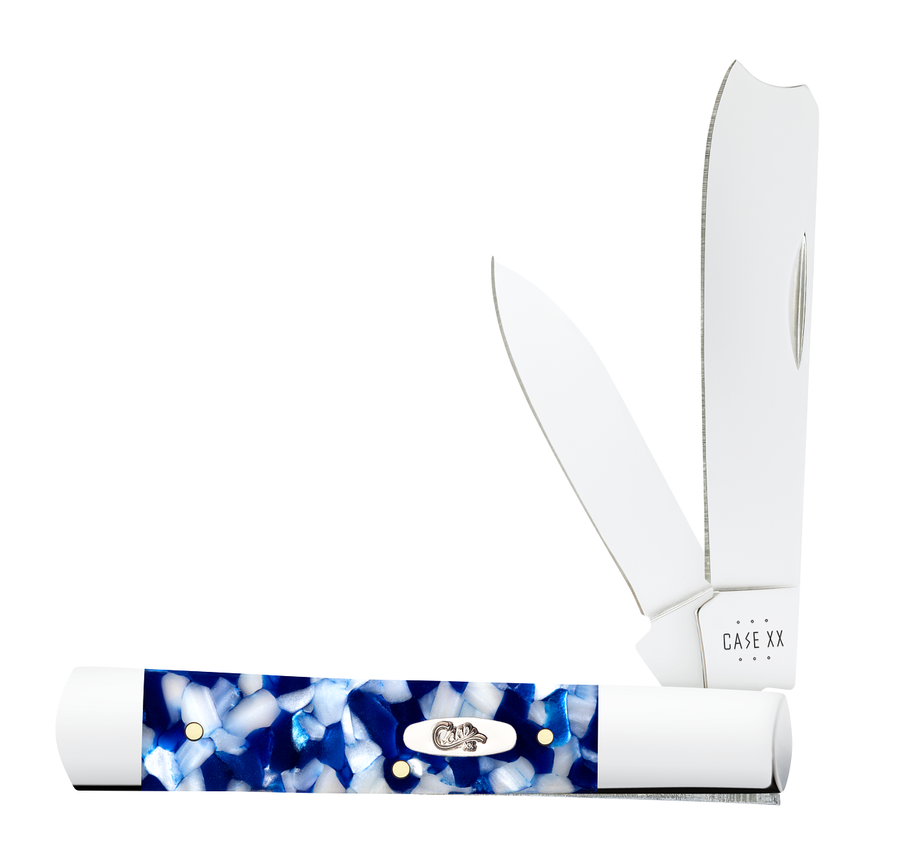 Case 50727 Blue Crackle Kirinite Smooth Razor