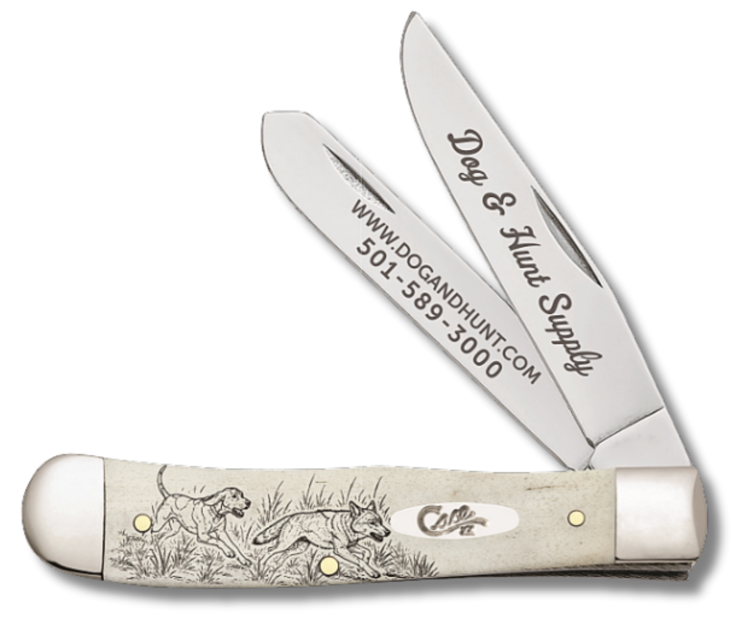 Case 91445 - Coyote Natural Bone Smooth Trapper