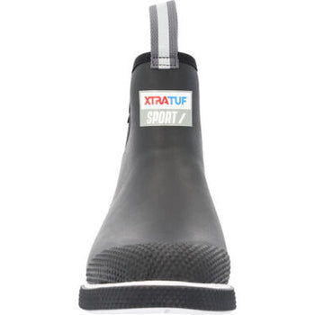 XtraTuf Women's 6in Ankle Deck Sport Boot - Black