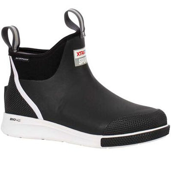 XtraTuf Women's 6in Ankle Deck Sport Boot - Black