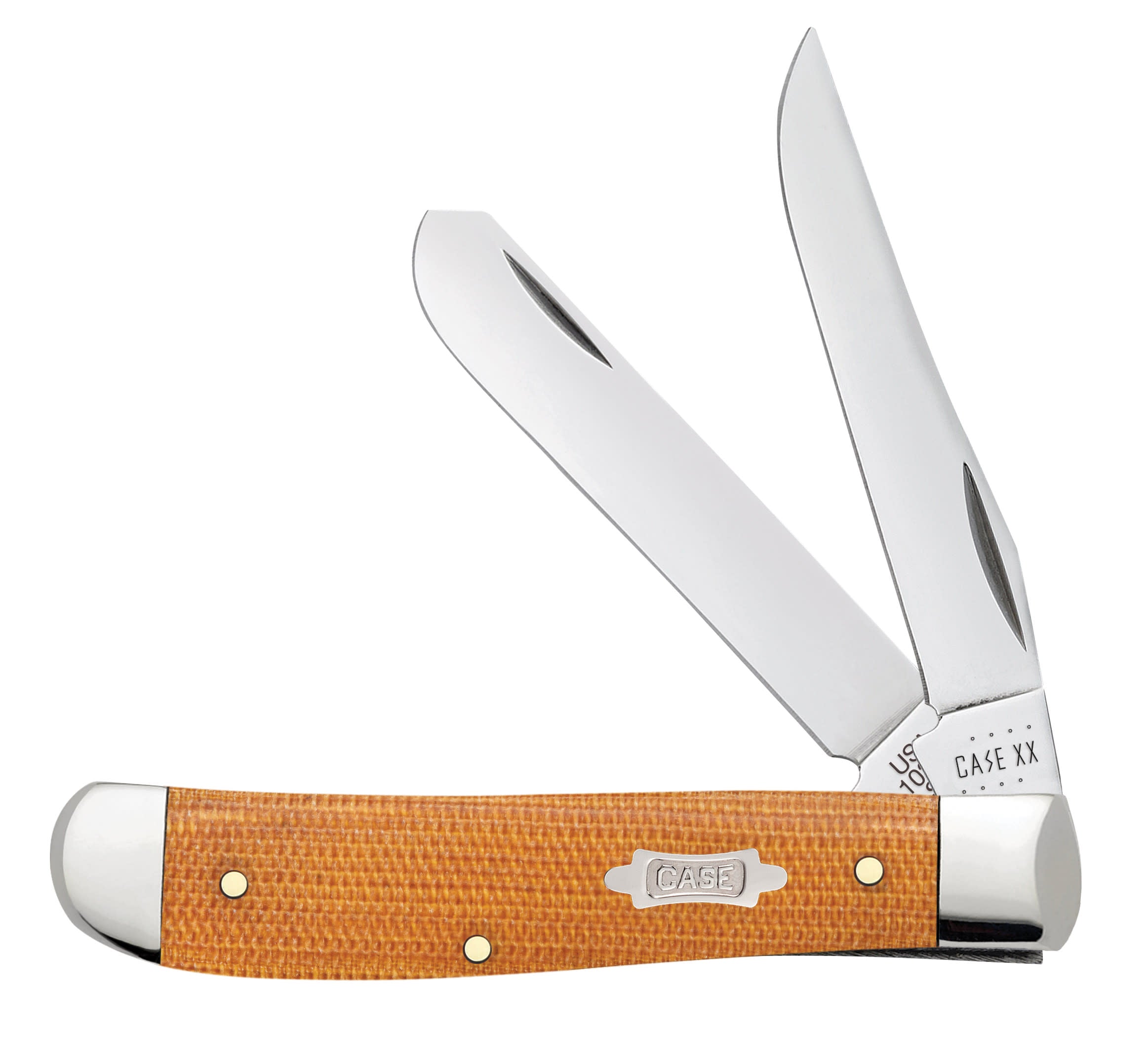CASE AWTC07HT Natural Canvas Micarta Hunting Heritage Mini Trapper