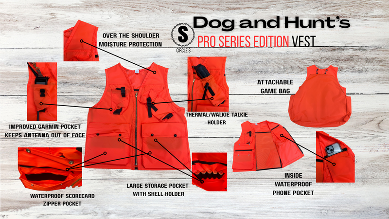 Dog and Hunt Circle S Pro Series Vest- Orange